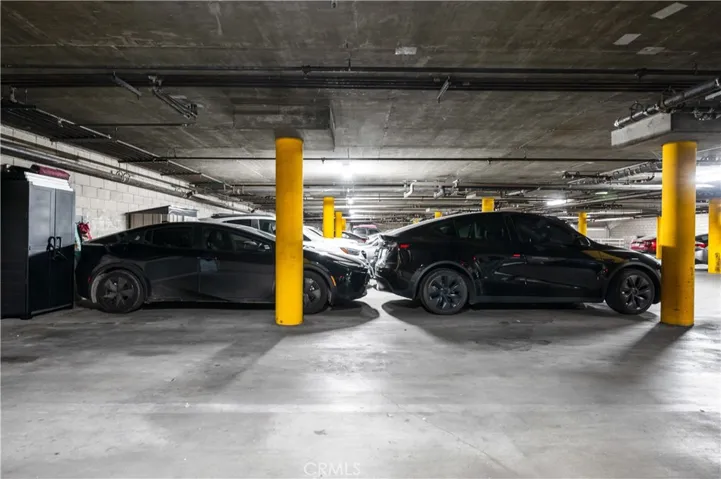 Two car parking in secure garage