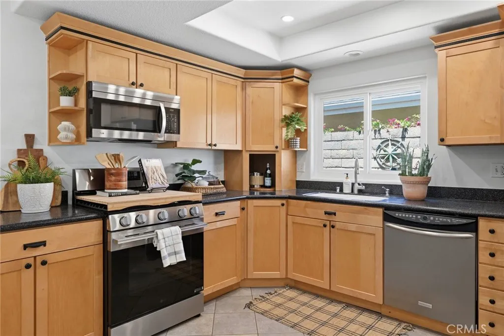Stylish, sun-filled kitchen with plenty of storage