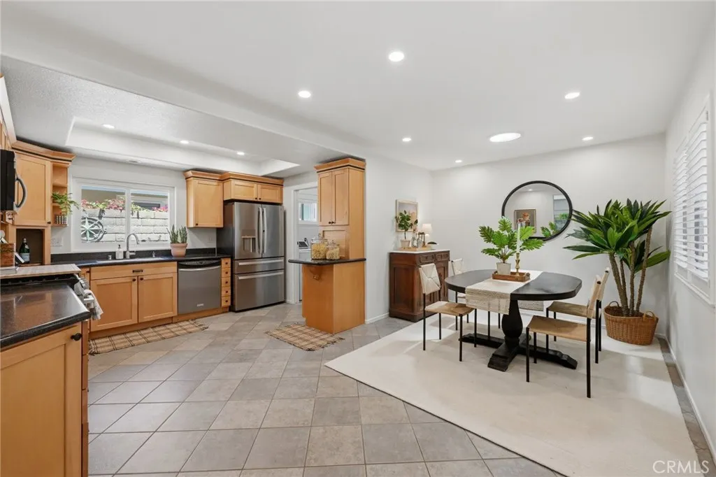 Timeless, well-proportioned kitchen with Corian counters and lots of storage