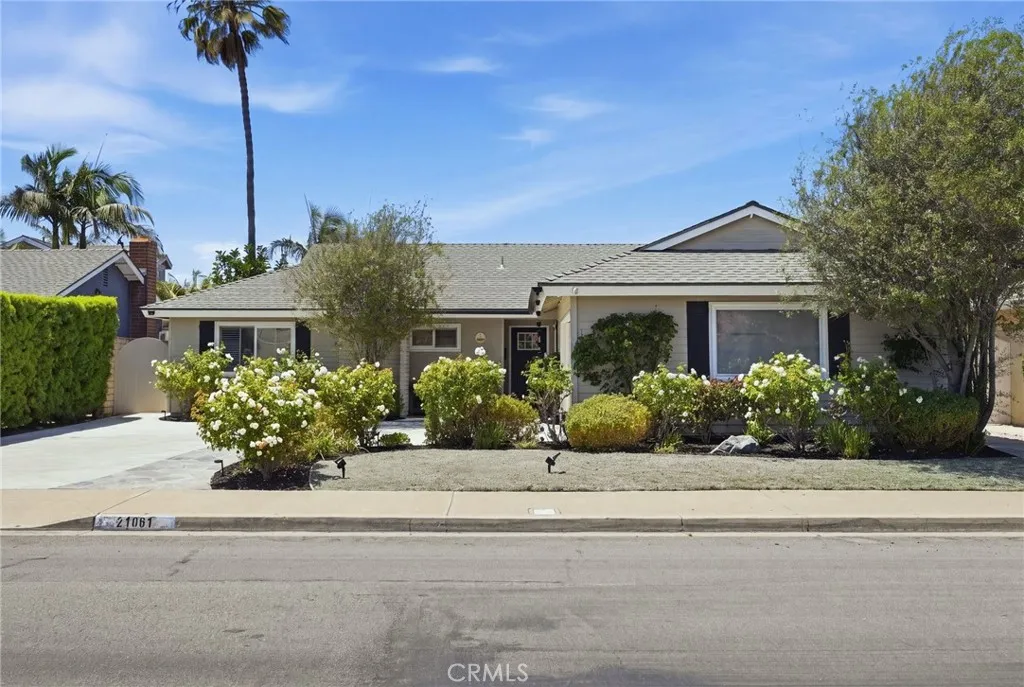 Fabulous single-story beach home at 21061 Miramar Lane, Huntington Beach