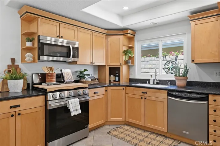 Stylish, sun-filled kitchen with plenty of storage
