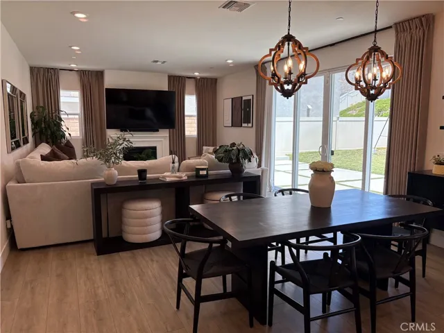 Dining room to living room view 3