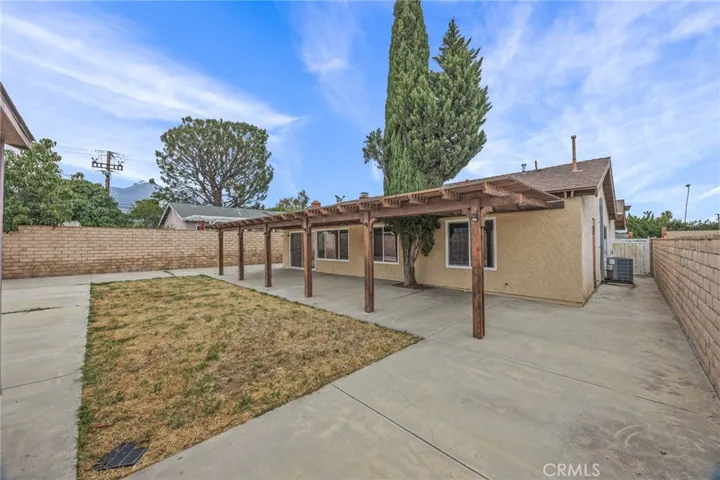 Backyard facing the house