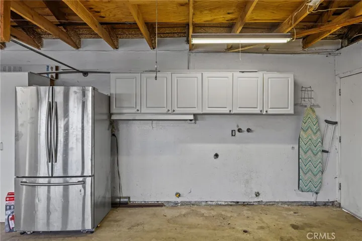 Inside 3 car garage with washer & dryer hookups