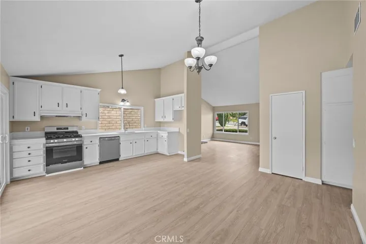 Dining area and kitchen