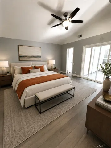 Master bedroom....Virtually staged BUT....only the furniture.