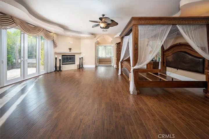 PRIMARY BEDROOM WITH FIREPLACE