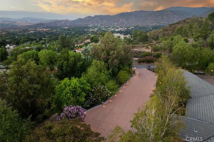AERIAL OF FRONT DRIVEWAY