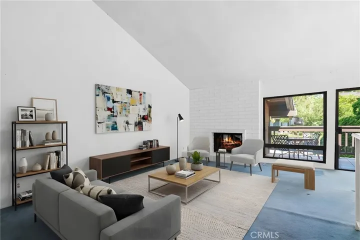 Living Room, virtually staged