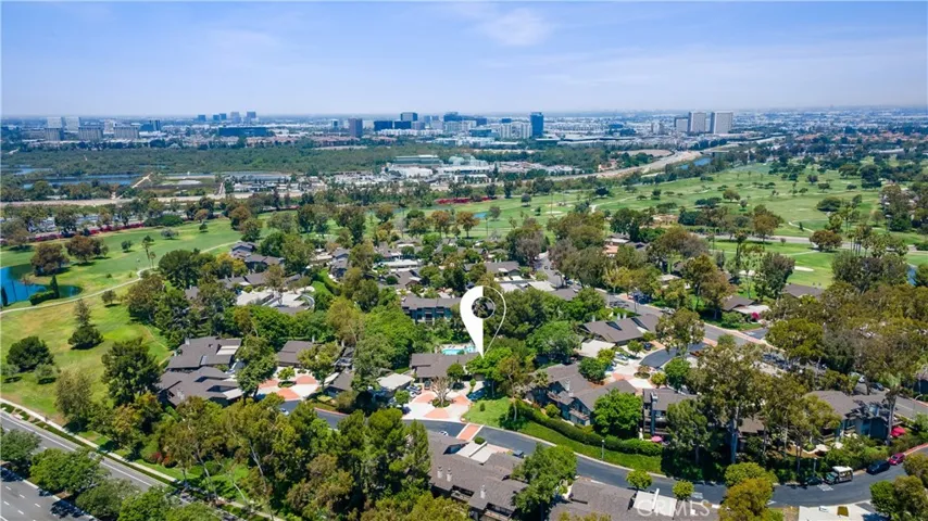 Aerial of home and beyond