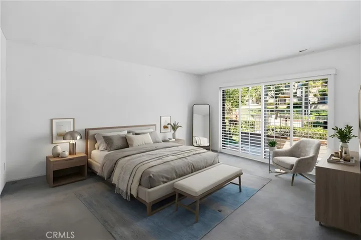 Primary Bedroom, vitrually staged