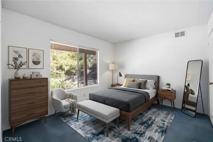 Front Side Bedroom, virtually staged