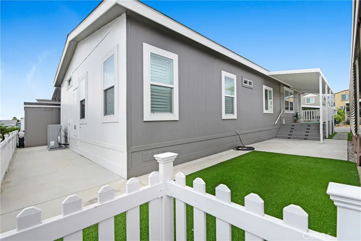 Rear View of home and back yard.
