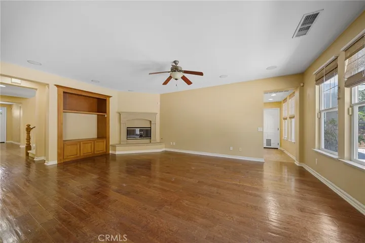 family room open to the kitchen - hallway - garage side door