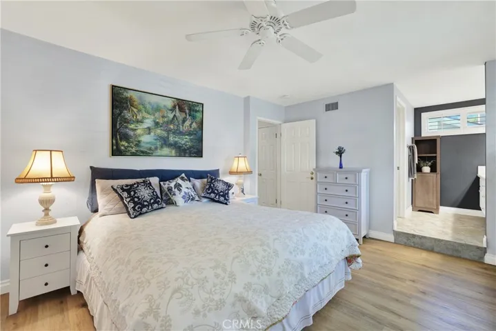Nice size primary bedroom with ensuite bath.