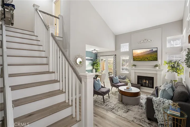 Entrance with access to living room and 2nd floor