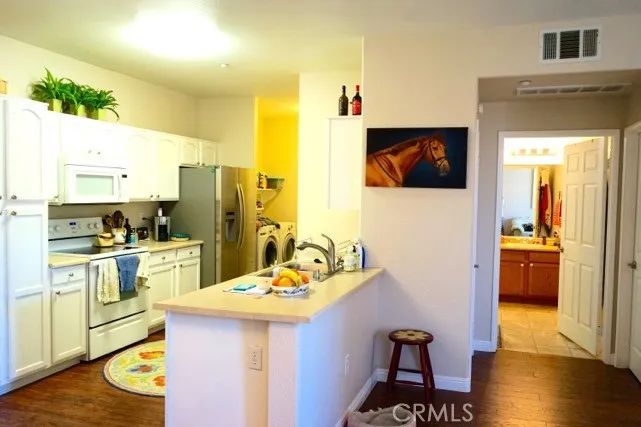 Kitchen and Bathroom in back