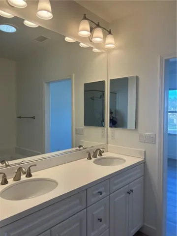 Master bath--double sinks