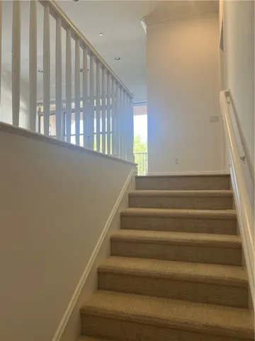 Stairway to the living room