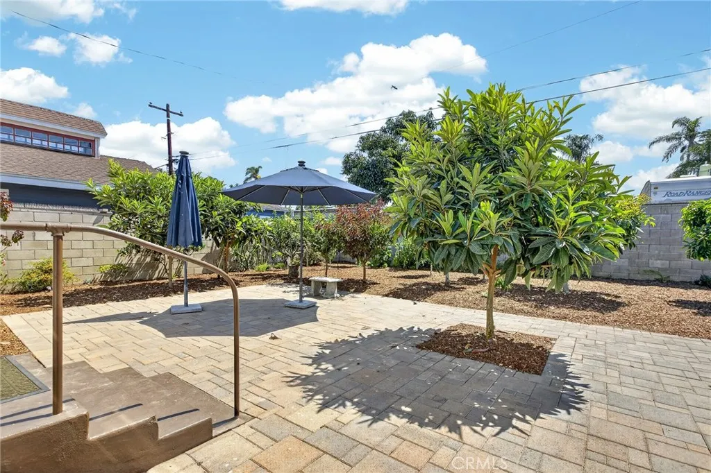 Backyard with personal orchard (various fruit trees)