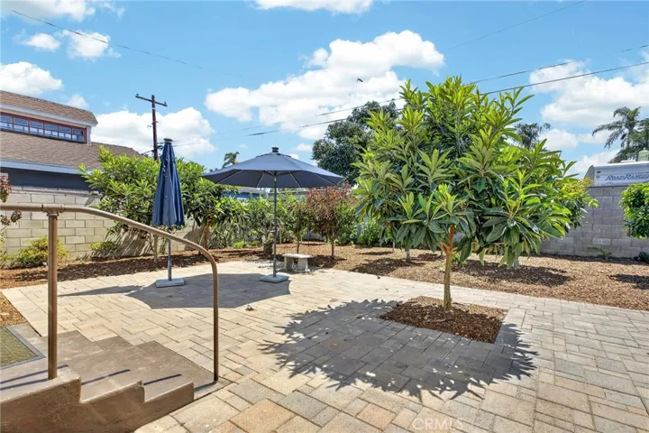 Backyard with personal orchard (various fruit trees)