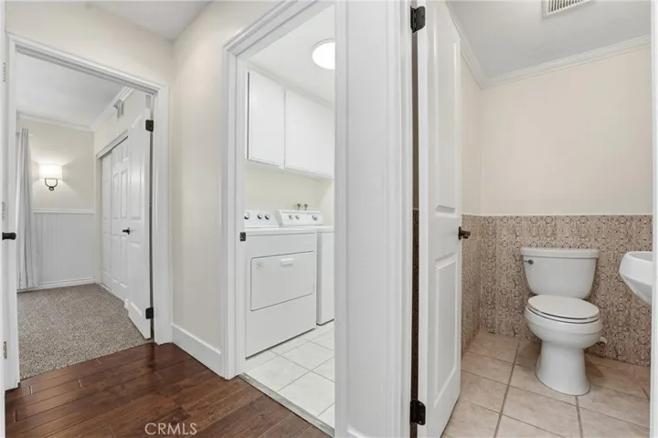 Powder room and laundry room