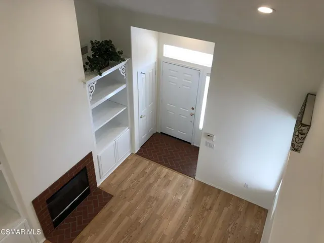 Looking down from loft