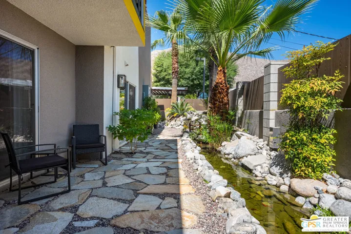 Private Rear Patio - Unit 104