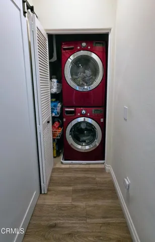 Laundry in hallway