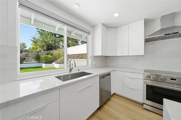 Kitchen Window Facing South with nice backyard view