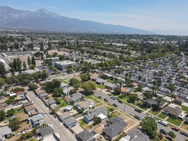 Aerial view of the neighborhood.