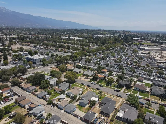 Aerial view of the neighborhood.
