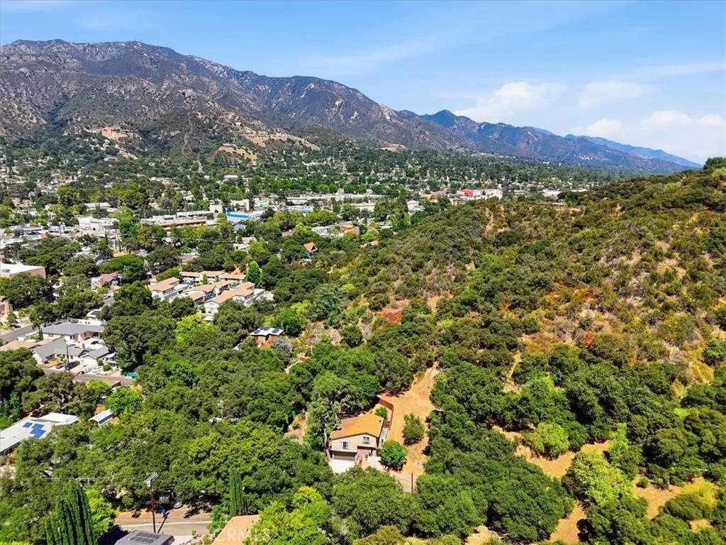Aerial view of neighborhood