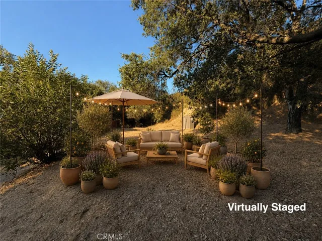 Top of property with seating option - virtually staged