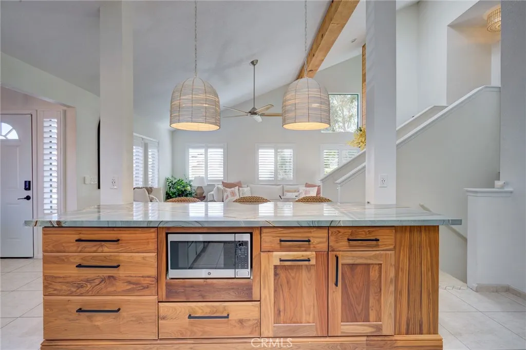 Large Island with custom cabinets