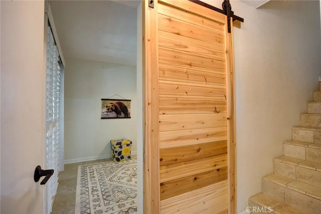 Barn door to Bonus room