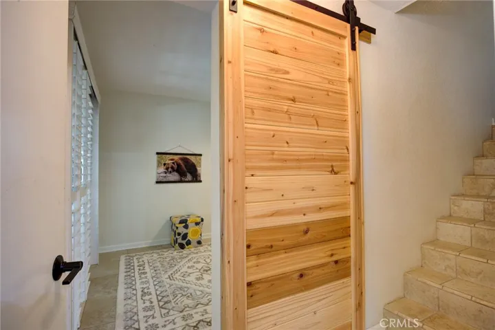 Barn door to Bonus room