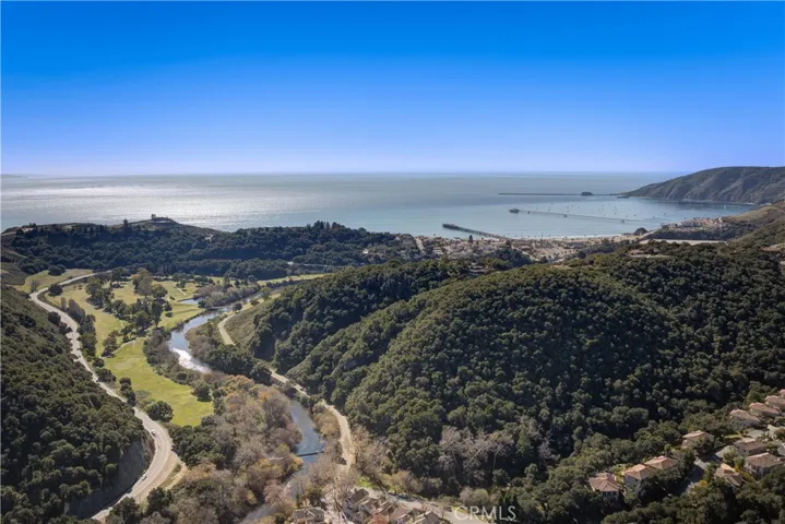 Avila Golf Course, Bob Jones trail along river, View to Harbor