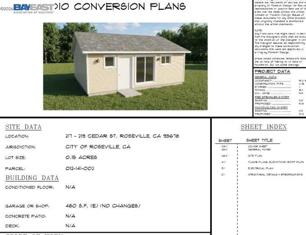 Art Studio Plans included, buyer completes