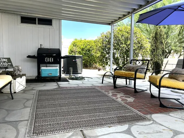 Covered back porch