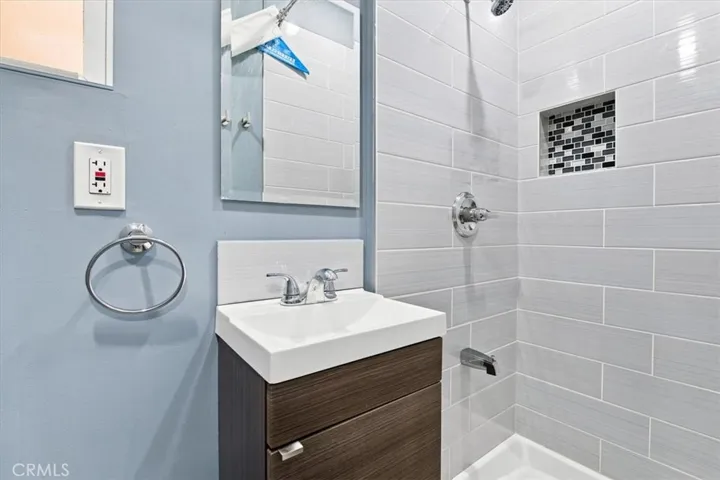 Full bathroom converted garage