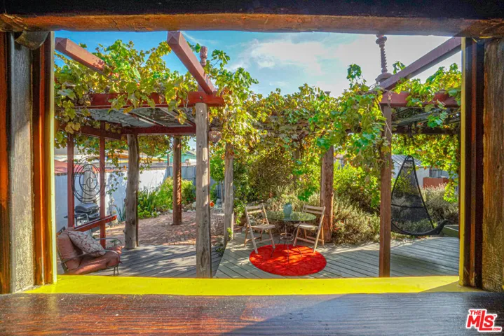 Back yard view from kitchen