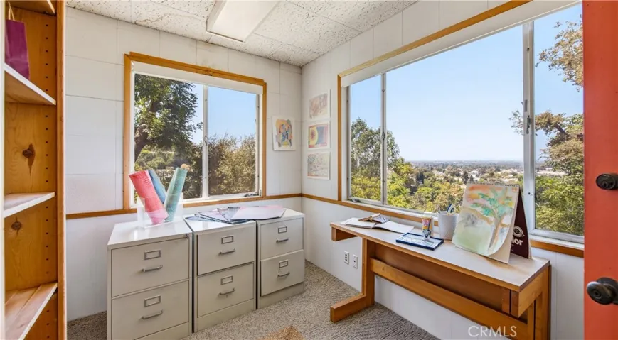 Separate lower level art space
