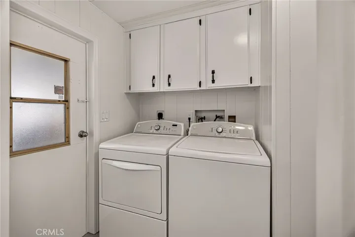 ample space in the laundry room