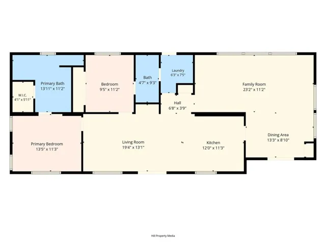 1440 sf, 2 bdrm, 2 bath floorplan.