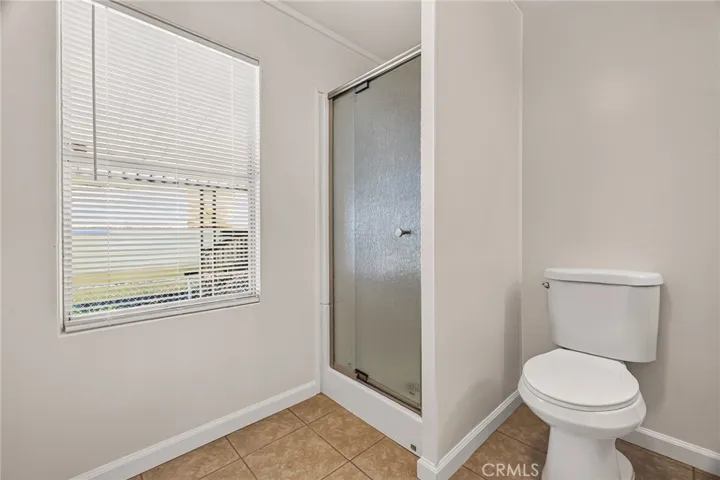 Walk in shower in the primary bath