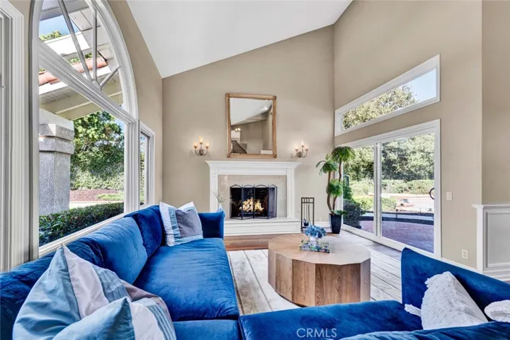 Photo has been digitally enhanced (fireplace)