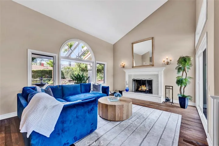 Photo has been digitally enhanced (fireplace)