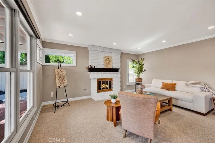 Photo has been digitally enhanced (fireplace)