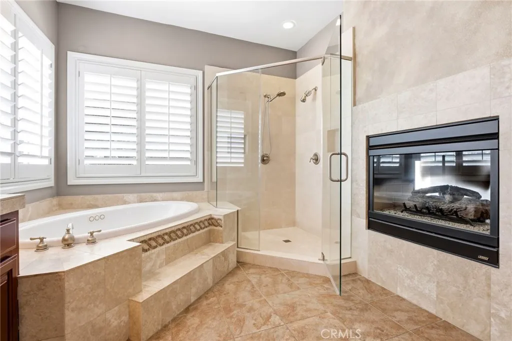 Master Bathroom with Fireplace Master Bathroom with Fireplace